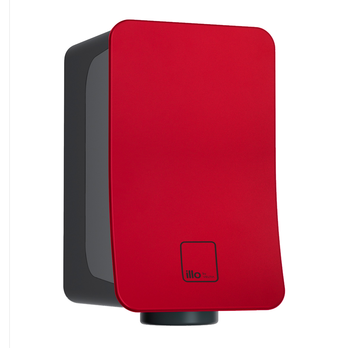 illo by Veltia Hand Dryer - Red Bordeaux - main image